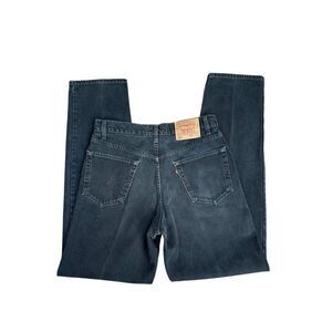 vintage levi’s 550 relaxed fit men’s W34 L36 black wash denim jeans 80s 90s vtg